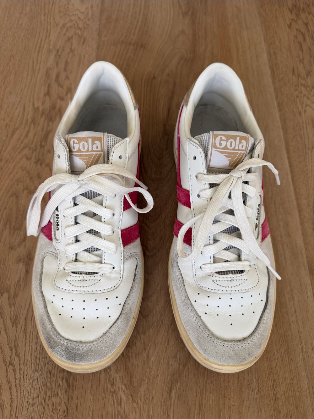 Gola Women's White/Raspberry Sneakers Size 7
